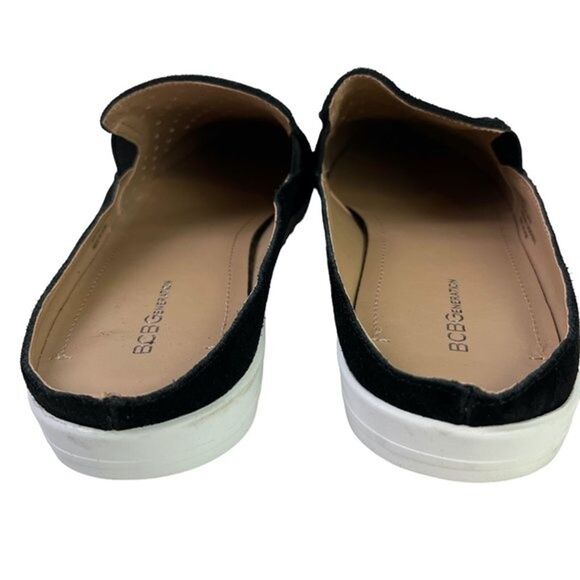 BCBGeneration BCBG Women's Black Genuine Leather Yerra-X Mules Shoes Suede 7.5 - Picture 6 of 16